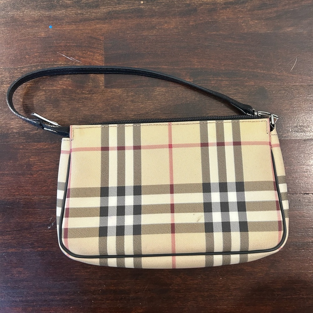 Burberry Beige Checkered Women's Bag